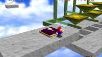 Hitting the purple switch will make the triangles flip over