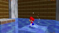 Ground Pound these two pillars to drain the water
