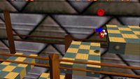 The only other hard to miss Red Coin is by the moving platforms near the end