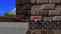 Red Coin 5 is located on a thin ledge by the broken bridge