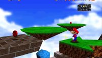 The last two Red Coins are found on the floating platforms