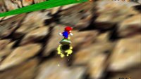 You can ride the shell up the hill by jumping continuously