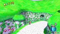 Look for this ledge while climbing to the windmill