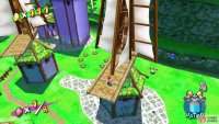 You can spray the windmill here to turn the wooden platform