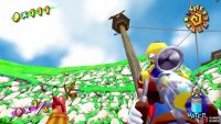 Blue Coin #6 is high up in the air, so use the Rocket Nozzle to reach it