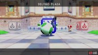 Eventually, you’ll find Shadow Mario carrying items in Delfino Plaza
