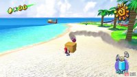 You’ll have to guide the purple Bullet Bills to the baskets to get the first six coins