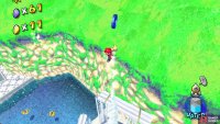 This Blue Coin is found high above the top of the tower