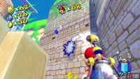 Spray this wall near the tower to uncover a Shine symbol and coin