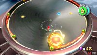 After spinning Topmaniac into the electric rails three times he’ll be defeated!