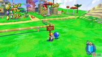 Spray the sign near the entrance of the village for Blue Coin #29