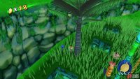 Blue Coin #7 is located within the long grass near the swing and the path up to the bath.