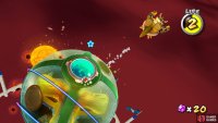and in this second image, you can see Bowser performing a groundpound as well as electrical waves.