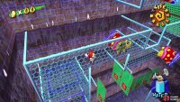 and press A to punch koopas off the mesh.