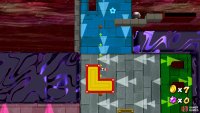 And finally, jump over to top right of the cross and then jump to the yellow platform before the cross moves into the green gravity.