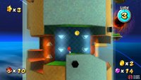 the gravity walls determine which way up Mario walks.