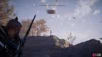 You’ll need to aim a little higher above the chicken to hit it.