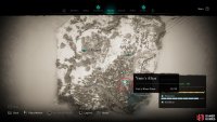 The location of Ymir’s Altar within Jotunheim, in the southeast of the region.
