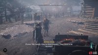 Approach the man by the cart to begin the mystery.