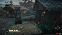 You can kill any remaining guards from the haystack beside the building, by whistling at them to come closer.