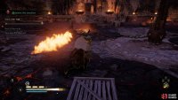 You’ll need to avoid frequent fire attacks from the Madman.