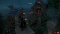 Take the fire pot and use it to destroy the barricade, behind which you&rsquo;ll find the chest.