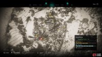 The location of  Ymir’s Blood Stone 21, east of the Enchanted Tower.