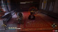 You can block or parry the Champion’s chain attacks, which are indicated by an orange aura.