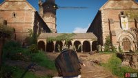 The cloister in the northeast. You’ll find a chest on each side of the cloister.