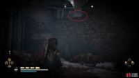Climb the ledge just above where the symbol is located and follow it westward as it bends northeast.