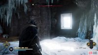 Go through the window to the northwest and climb the wall around the tower.