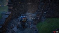 You’ll find the key next to a skeleton.