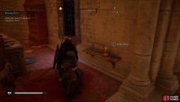 Collect the key from the small shelf at the northern end of the church.
