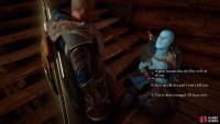 You’ll need to decide the fate of the Cutthroat before you speak to the Jotnar outside.