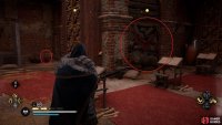 You’ll need to destroy the barricade using a fire pot or special ability to reach the key.