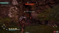 Destroy the barricaded wall at Kesh Corann with a fire pot or Incendiary Powder Trap.