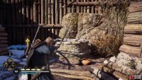 Destroy the wood on the top of the well and then jump down to find the chest.