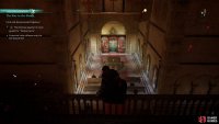 Enter the basement in the south of the church.