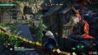You can enter the tallest house from the window.