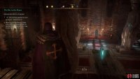 When Engelwin’s guest leaves the pool, enter it to begin the ritual.