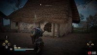 If you need to access a fire pot, take the key to the side room from the smaller house.