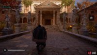 Enter the villa to begin a cutscene and complete the quest.