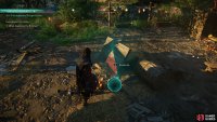 You’ll need to examine the items within and around the camp for clues.