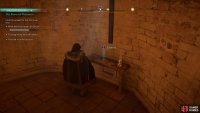 Examine the note in the side chapel.