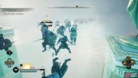 You can fight as many giants as you want on the bridge, but you main goal is to reach Heimdall’s Tower.
