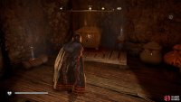 You’ll find the chest on a wooden platform at the other side of the water.