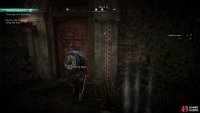 Force open the church door with the help of Kassandra.