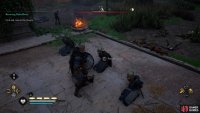 Once you’ve killed all enemies in the camp, free the thegns.