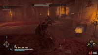 You’ll see the typical red marker indicating an incoming ranged attack when Goodwin is about to throw a smoke bomb.