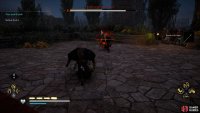 Be ready to avoid Gozlin’s leap attack, indicated by a red rune aura.